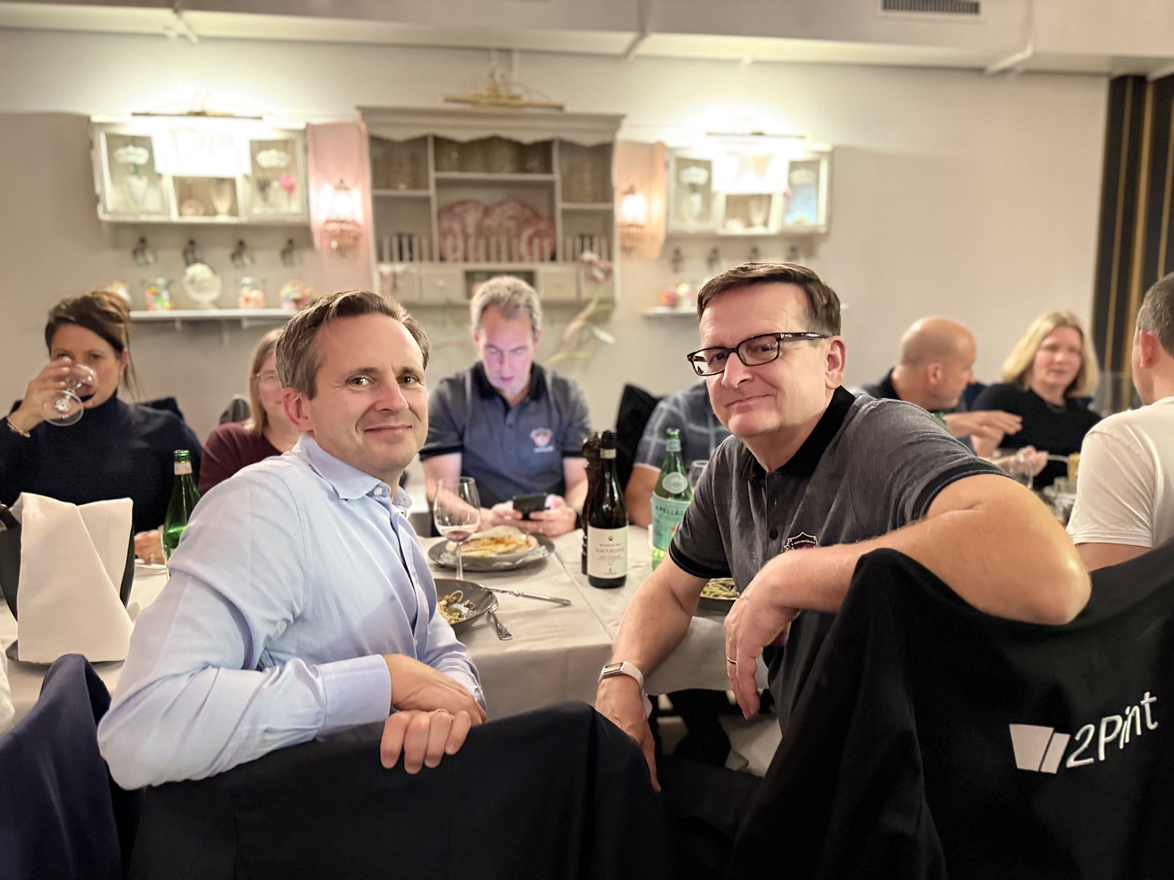 phil-and-andreas.jpeg Original 2Pint Software founders Andreas and Phil at dinner together